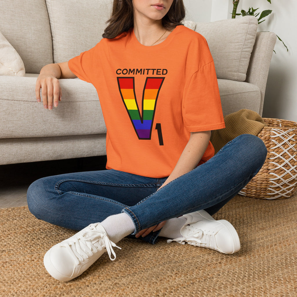 V1 Committed Rainbow Aviation Tee