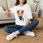 V1 Committed Rainbow Aviation Tee