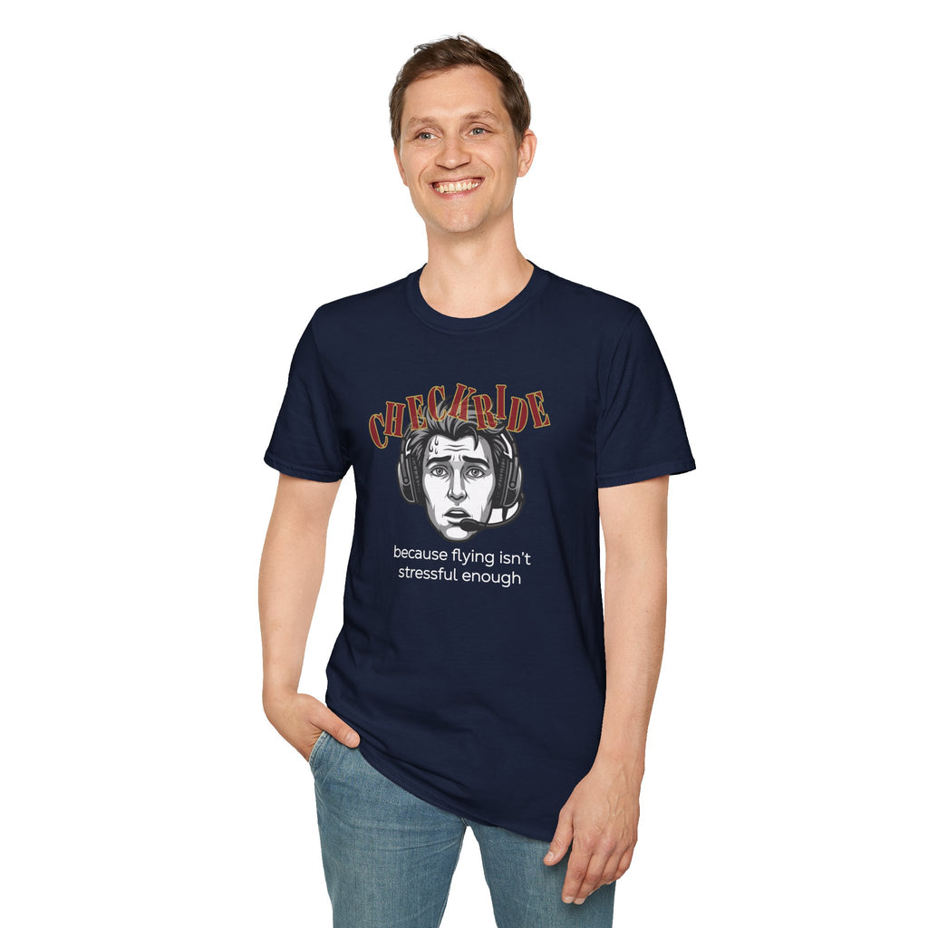 Checkride Stress Male Aviation Tee