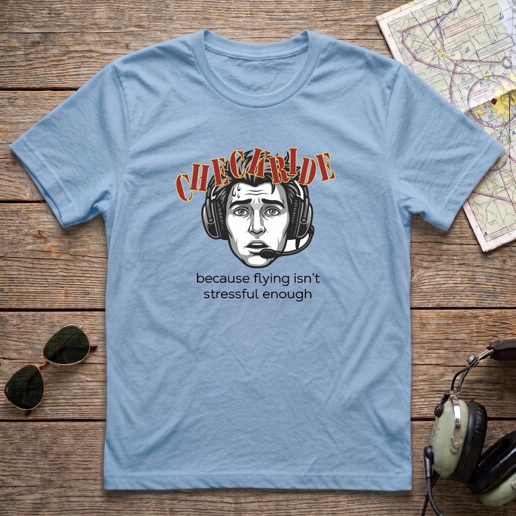 Checkride Stress Male Aviation Tee