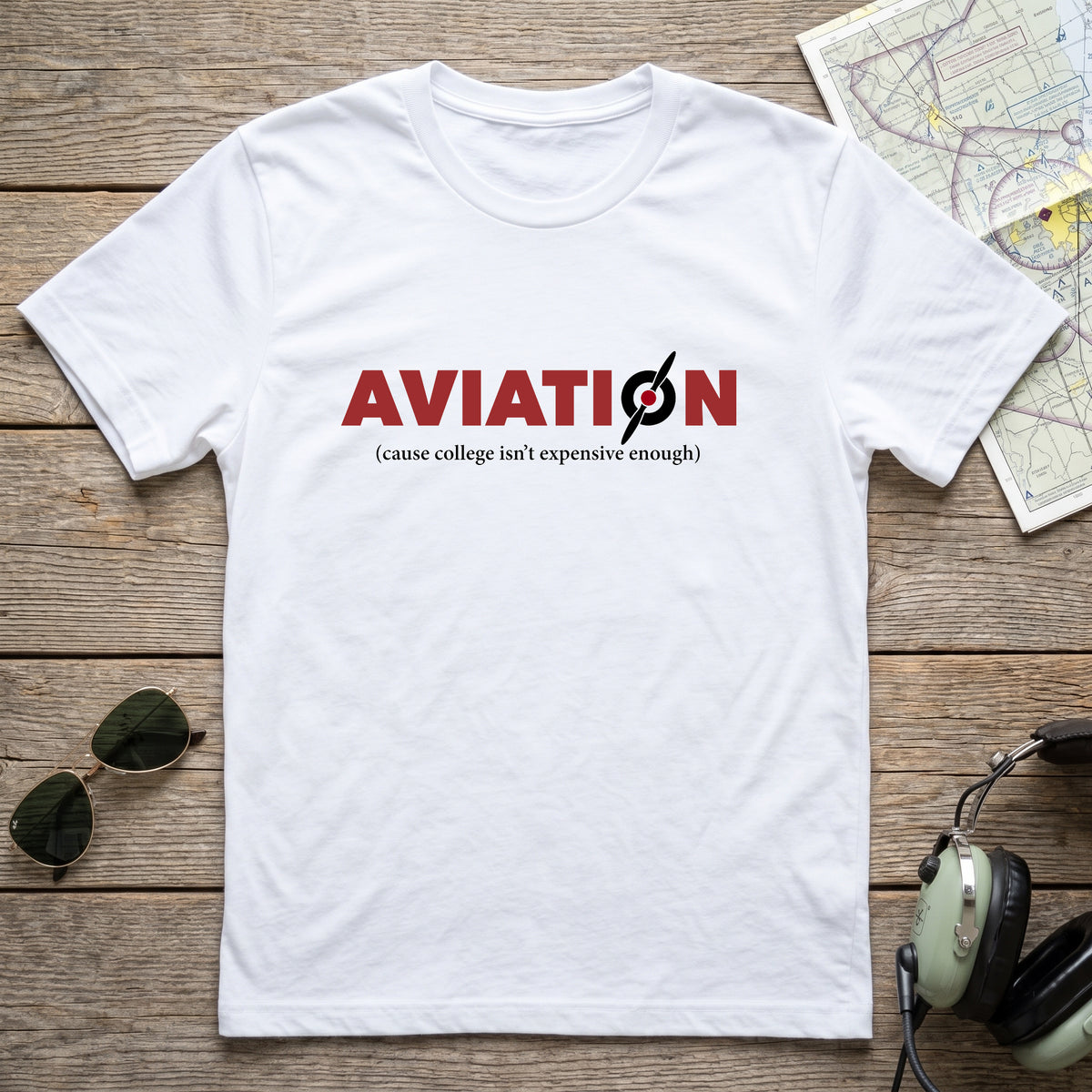 Aviation College Prop Aviation Tee