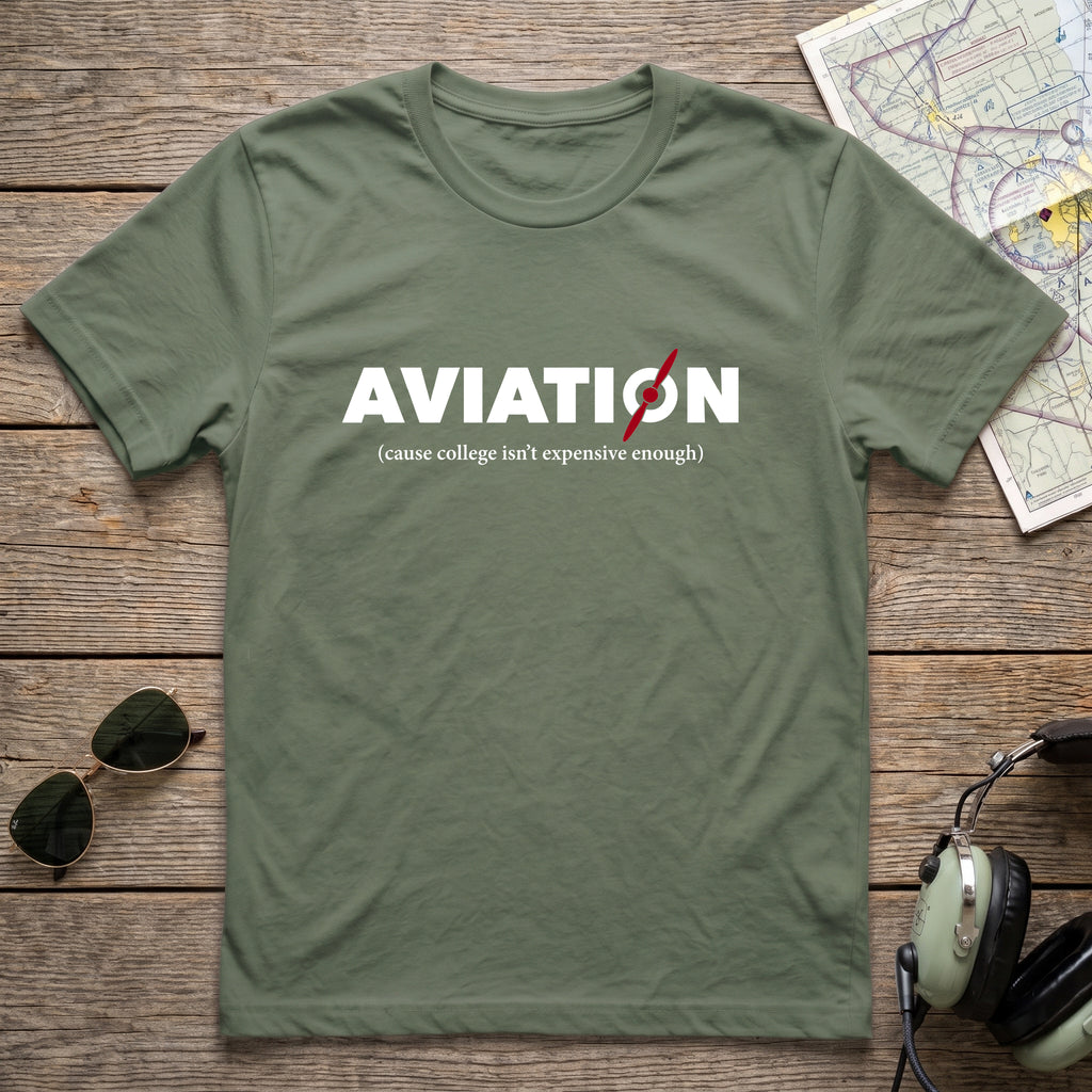 Aviation College Prop Aviation Tee