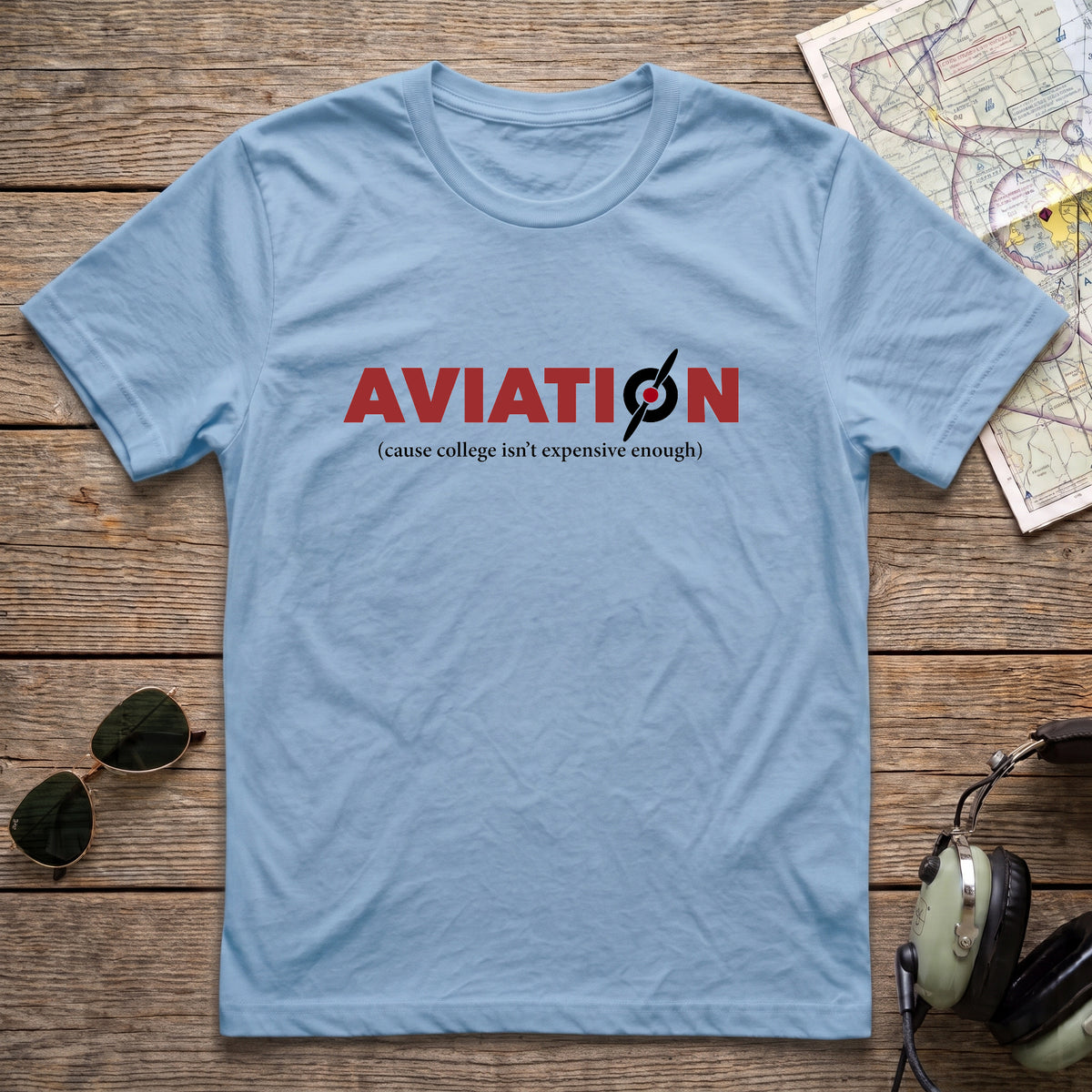 Aviation College Prop Aviation Tee
