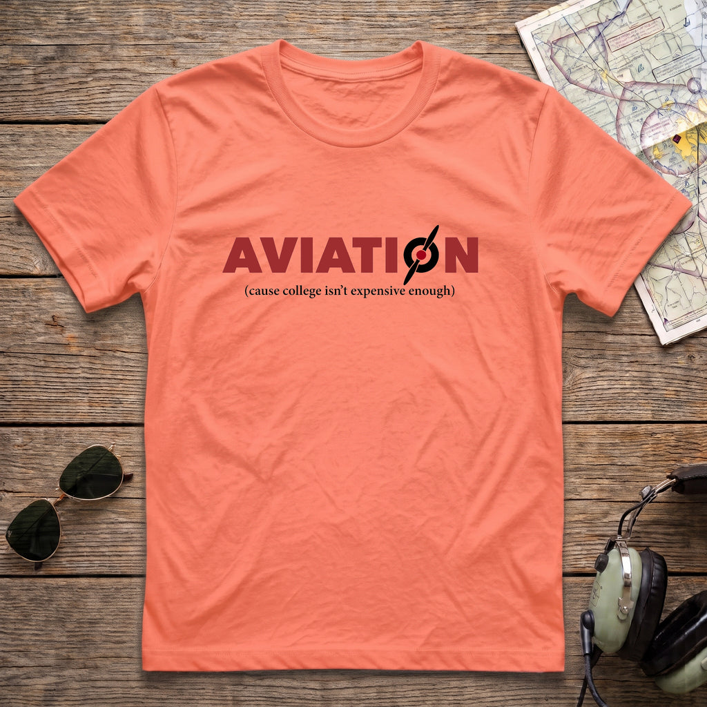 Aviation College Prop Aviation Tee