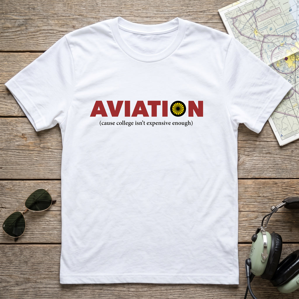 Aviation College Jet Aviation Tee
