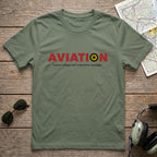 Aviation College Jet Aviation Tee