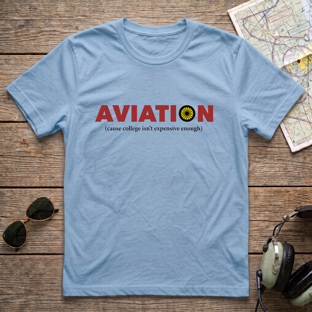 Aviation College Jet Aviation Tee