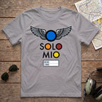 O Solo Mio Graphic T-Shirt — Retro Badge Winged Logo
