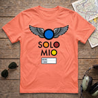 O Solo Mio Graphic T-Shirt — Retro Badge Winged Logo