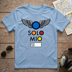 O Solo Mio Graphic T-Shirt — Retro Badge Winged Logo