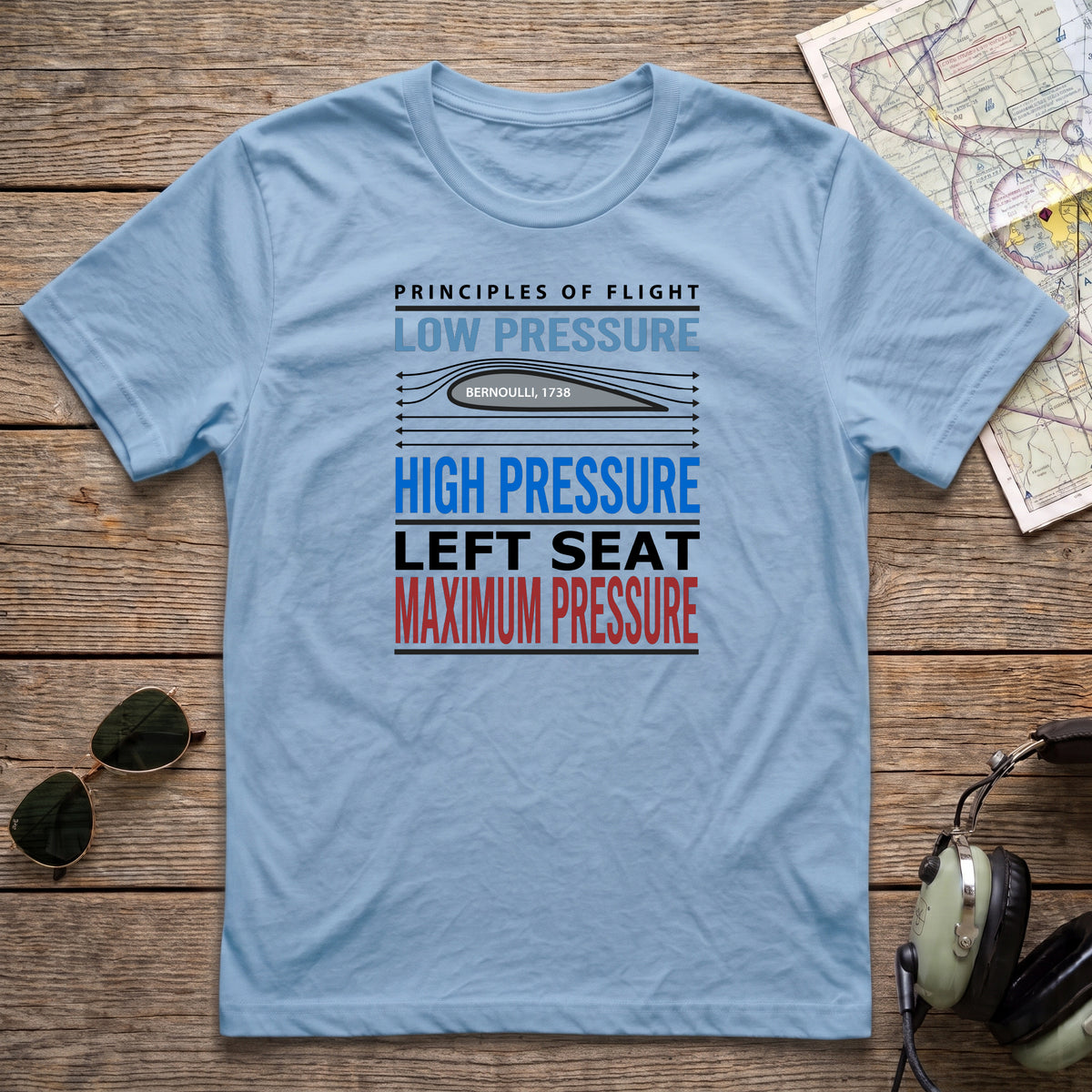Left Seat Max Pressure Aviation Tee