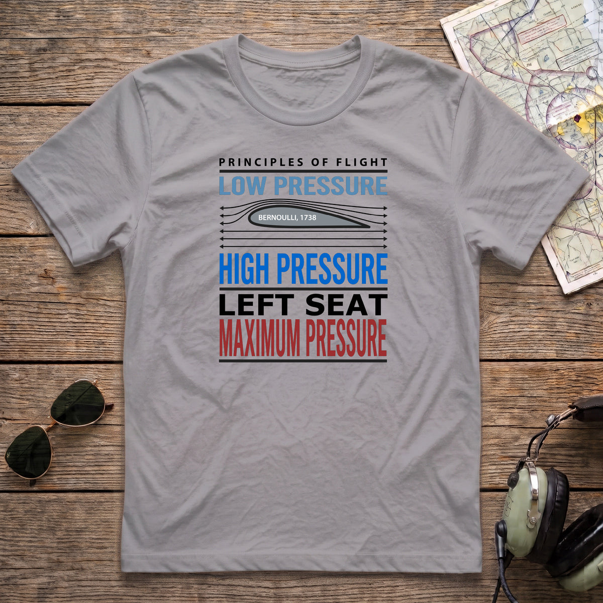 Left Seat Max Pressure Aviation Tee