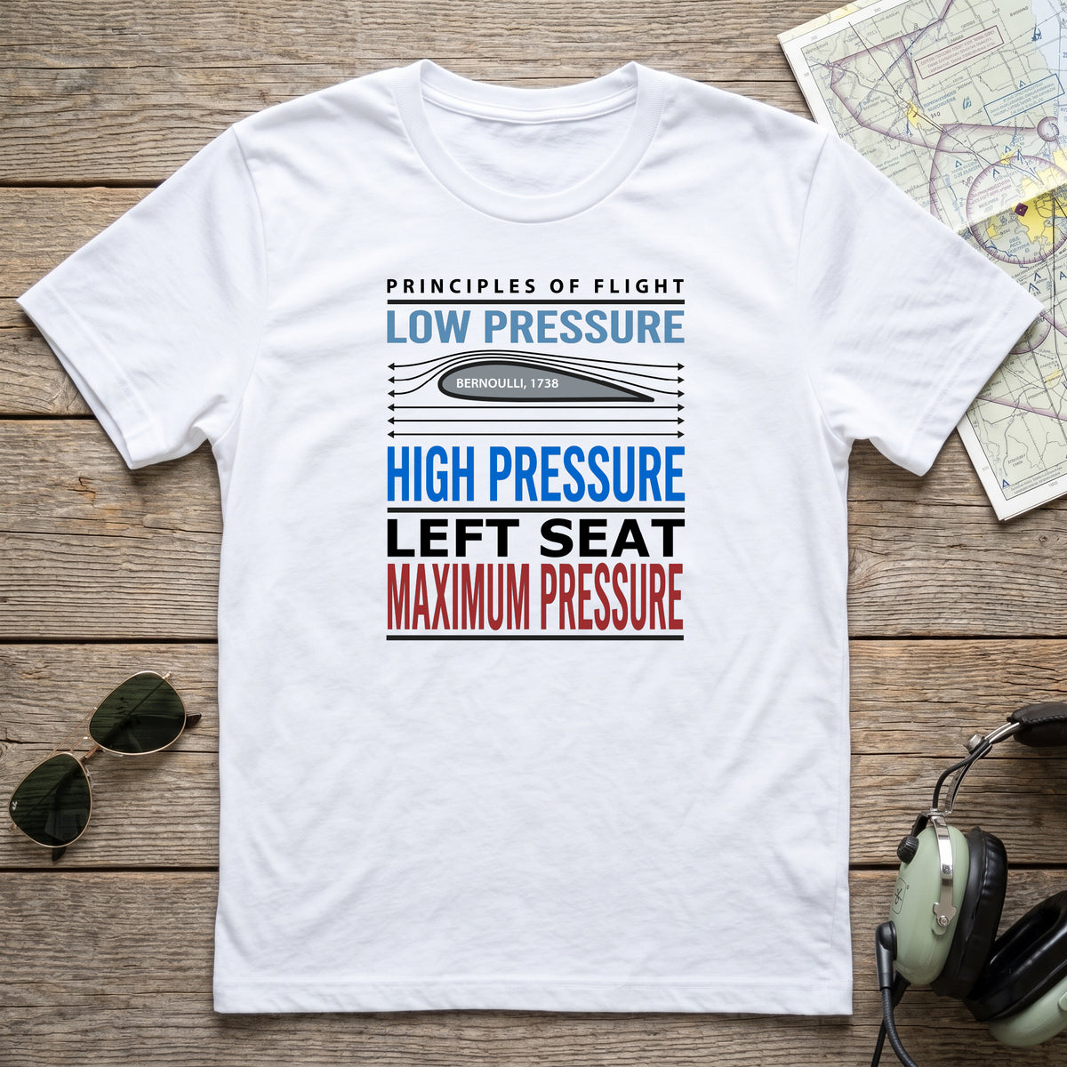 Left Seat Max Pressure Aviation Tee
