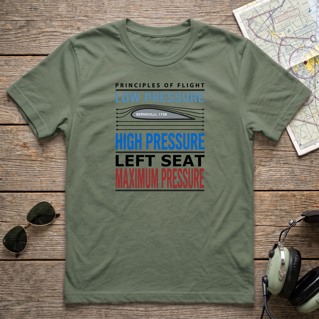 Left Seat Max Pressure Aviation Tee