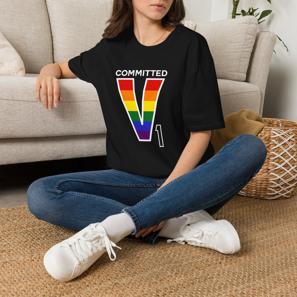 V1 Committed Rainbow Aviation Tee
