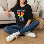 V1 Committed Rainbow Aviation Tee