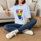 V1 Committed Rainbow Aviation Tee