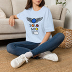 O Solo Mio Graphic T-Shirt — Retro Badge Winged Logo