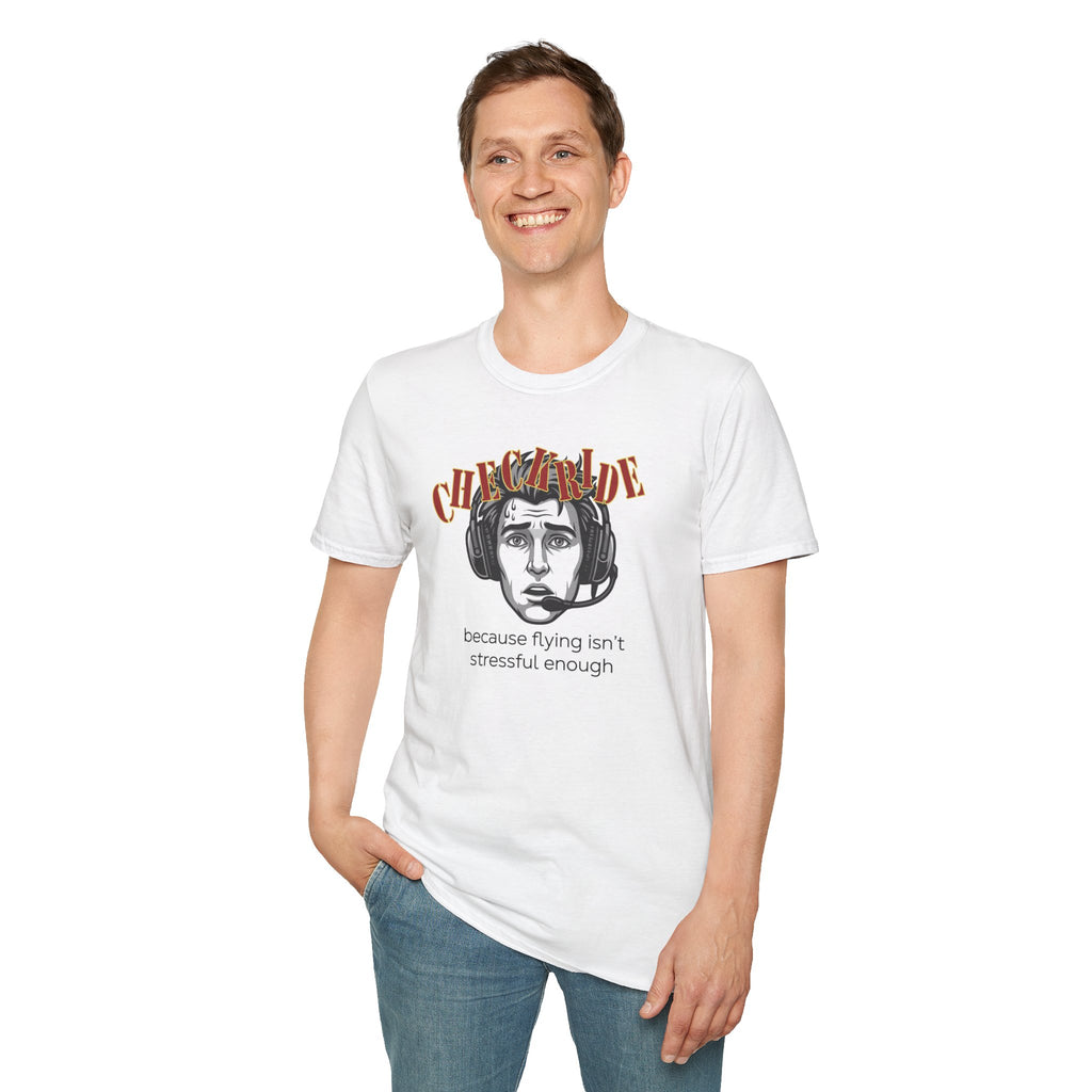 Checkride Stress Male Aviation Tee