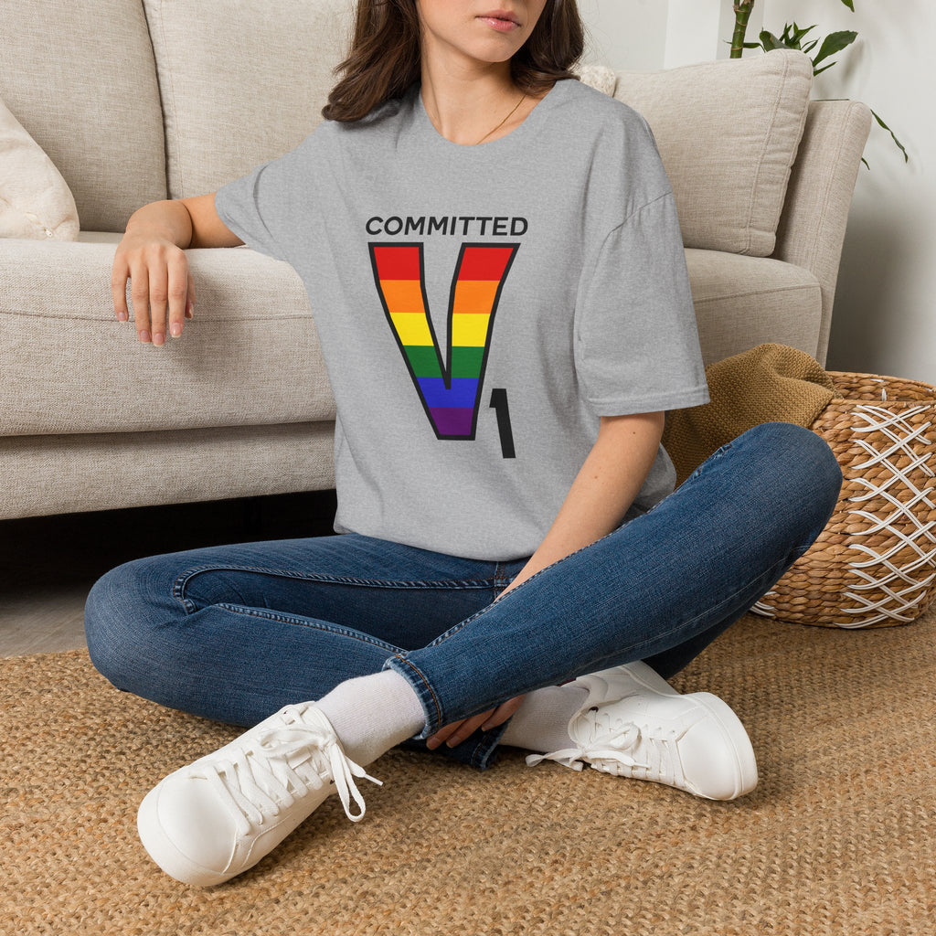 V1 Committed Rainbow Aviation Tee
