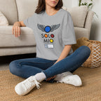O Solo Mio Graphic T-Shirt — Retro Badge Winged Logo